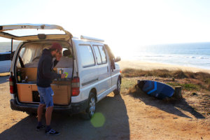 Hikari campervan for surf holidays