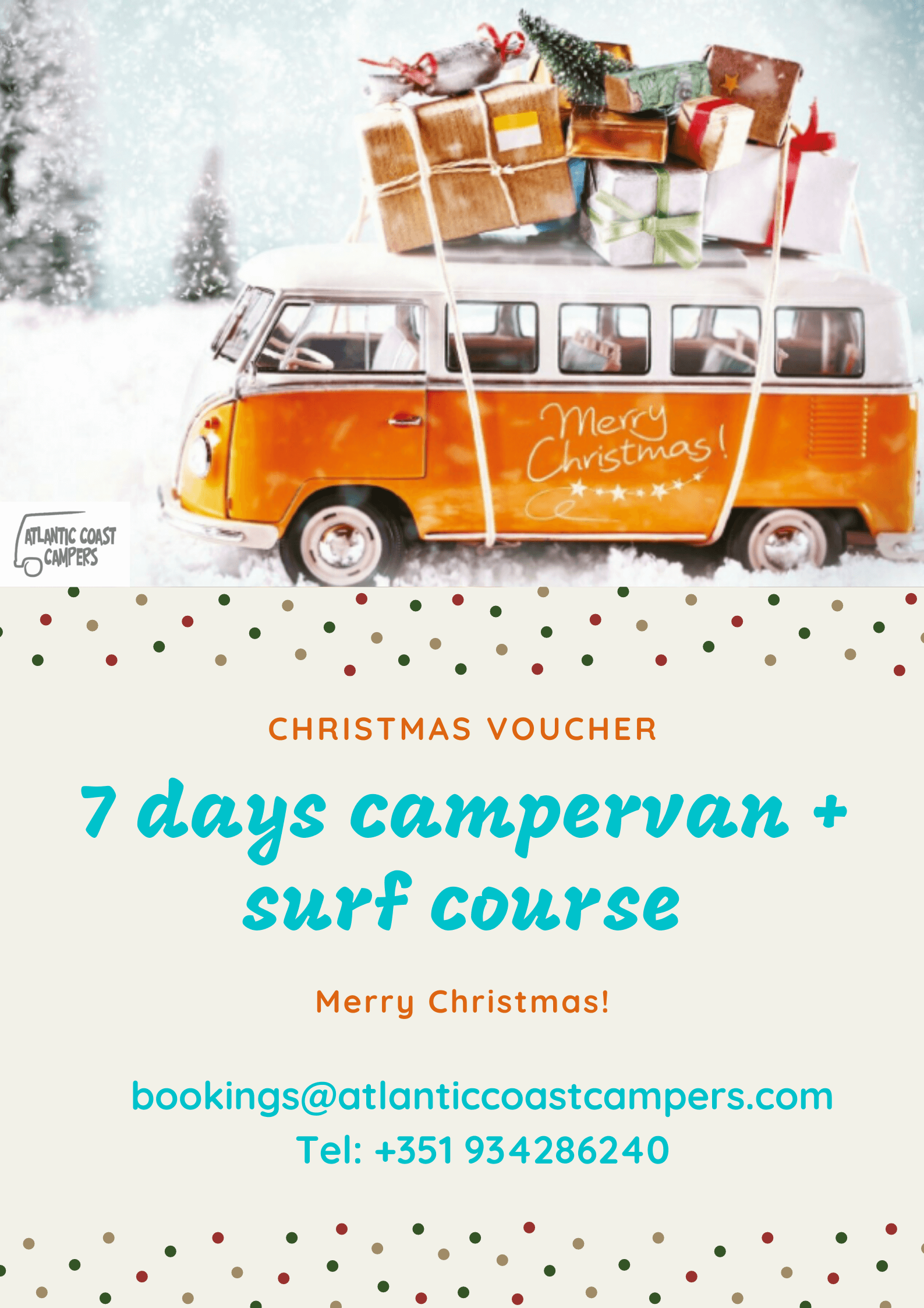 christmas travel voucher campervan